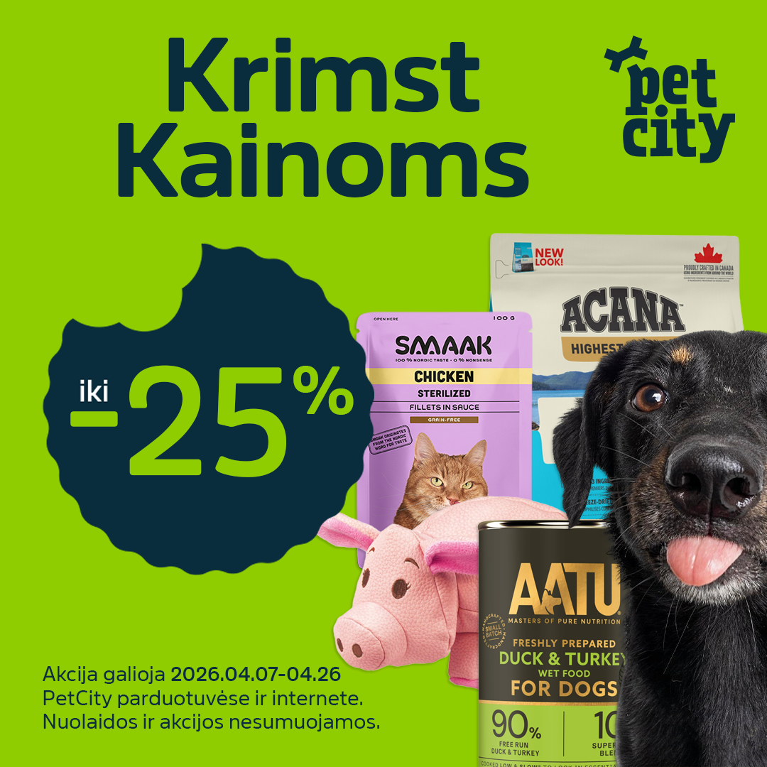 „PETCITY” - Ypatingos nuolaidos jūsų keturkojams draugams!